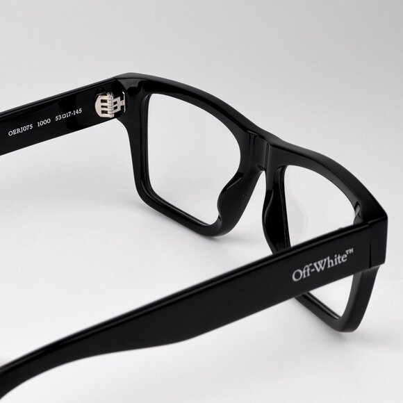 Off-White STYLE 75 OERJ075 Eyeglasses Black Square Frame New and Authentic - Picture 8 of 11